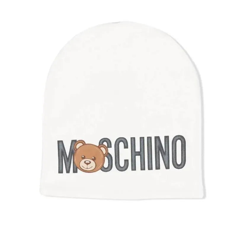 Moschino Baby - Chapéu com grande estampa, cinza