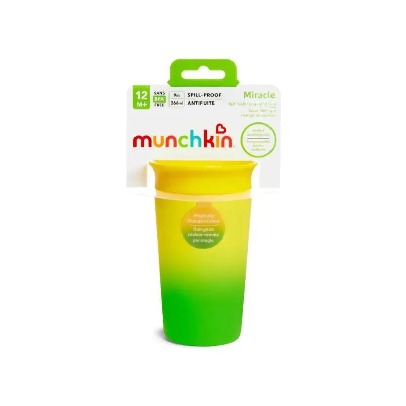 Munchkin - 1 Pk 9 Oz copo de canudinho de mudança de cor milagrosa