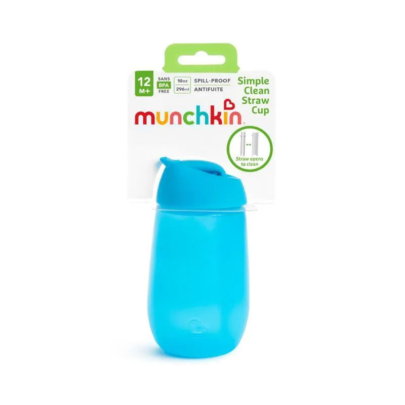 Munchkin - Copo Simples de Palha Limpa de 10 Oz - Azul