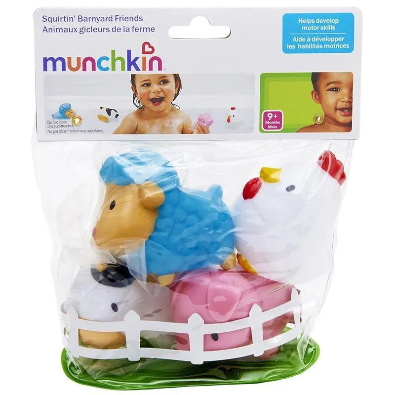 Esguichos de banho Munchkin Farm, pacote de 4