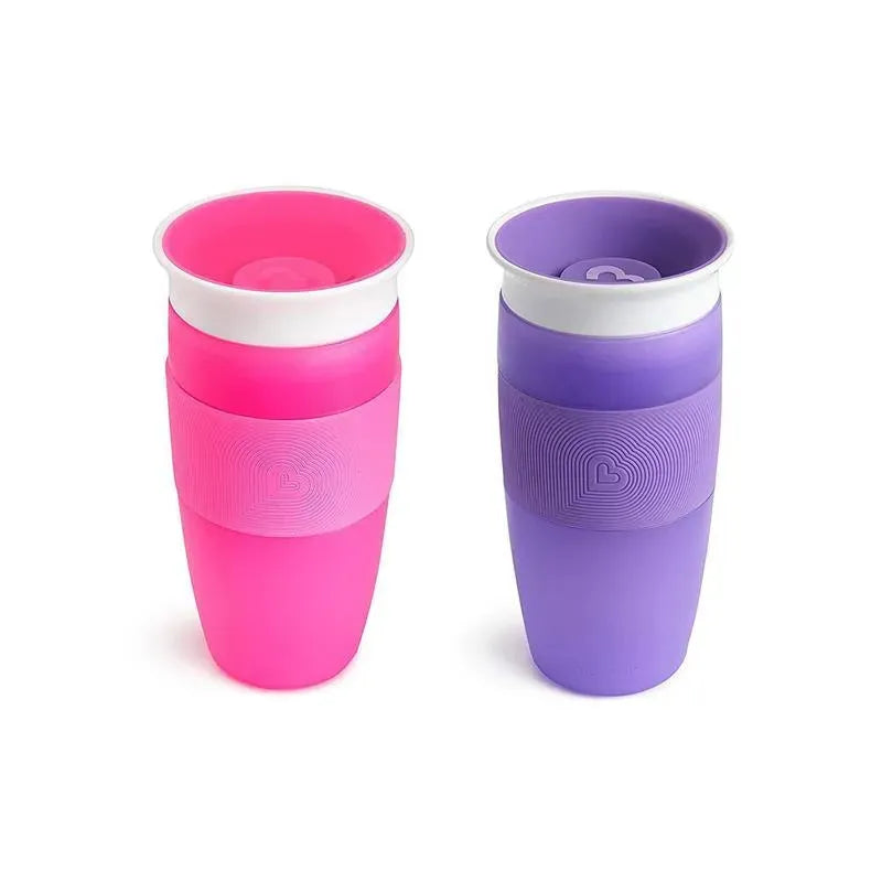 Munchkin Miracle 360 Sippy Cup 14 onças, rosa ou roxo (cores sortidas) - 1 unidade