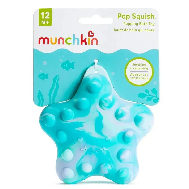 Munchkin - Brinquedo de banho Pop Squish Popping - Espremível sem mofo Sensorial Baby Fidget Starfish