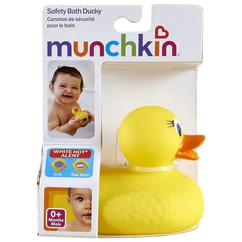 Ducky de banho de segurança quente branco Munchkin