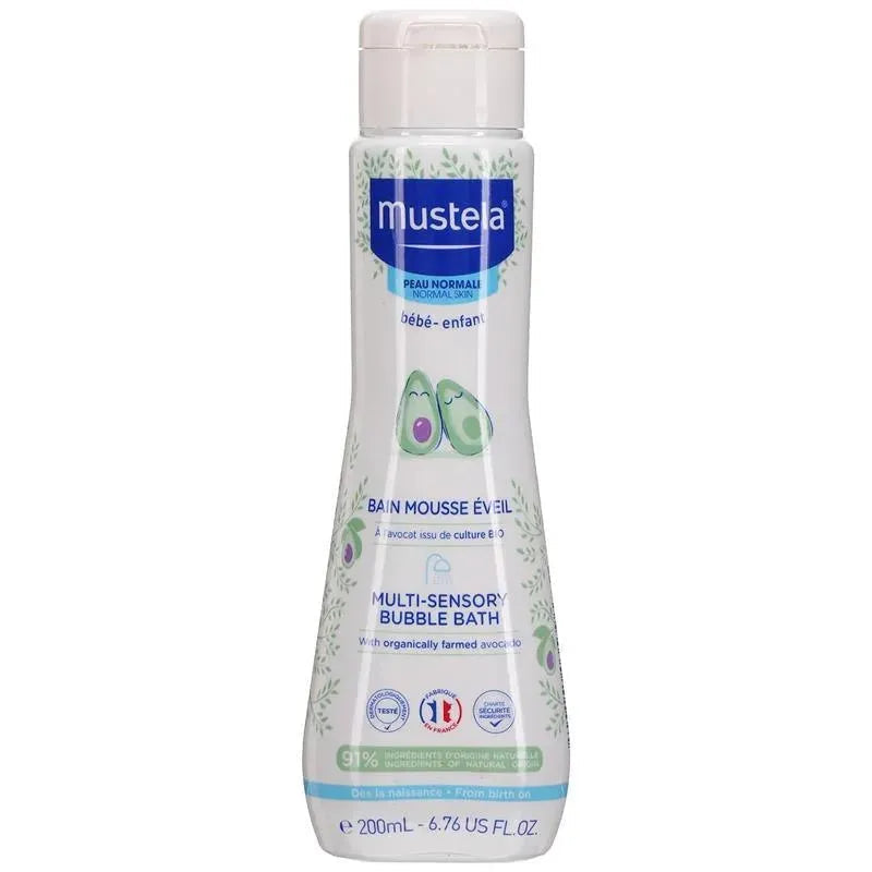 Mustela - Banho de Espuma Multissensorial para Bebé com Abacate Natural