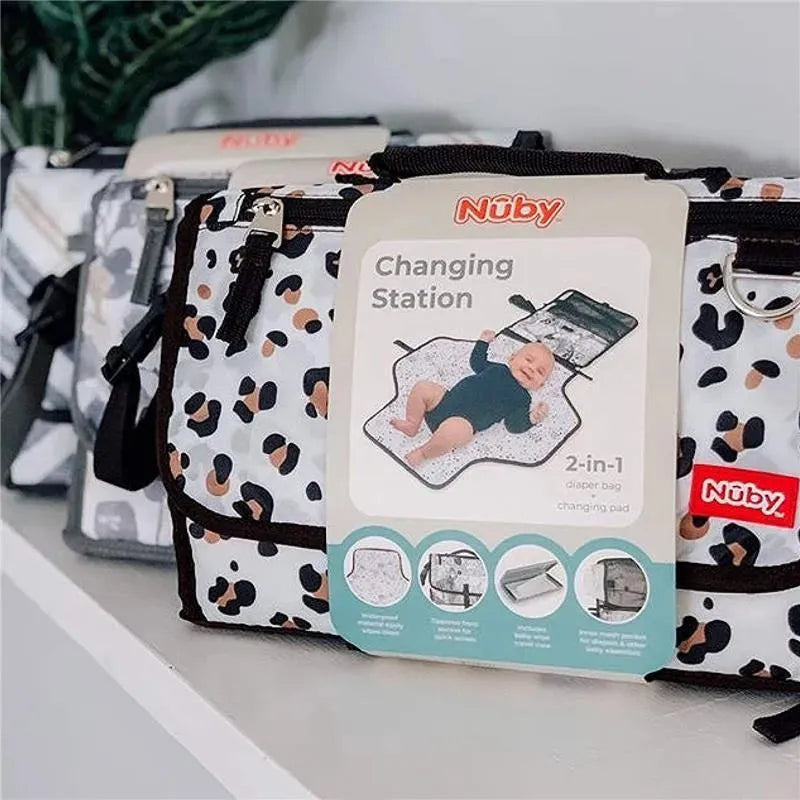 Nuby - Dr Talbots Clássico Trocador com Estampa de Leopardo, Com Estojo