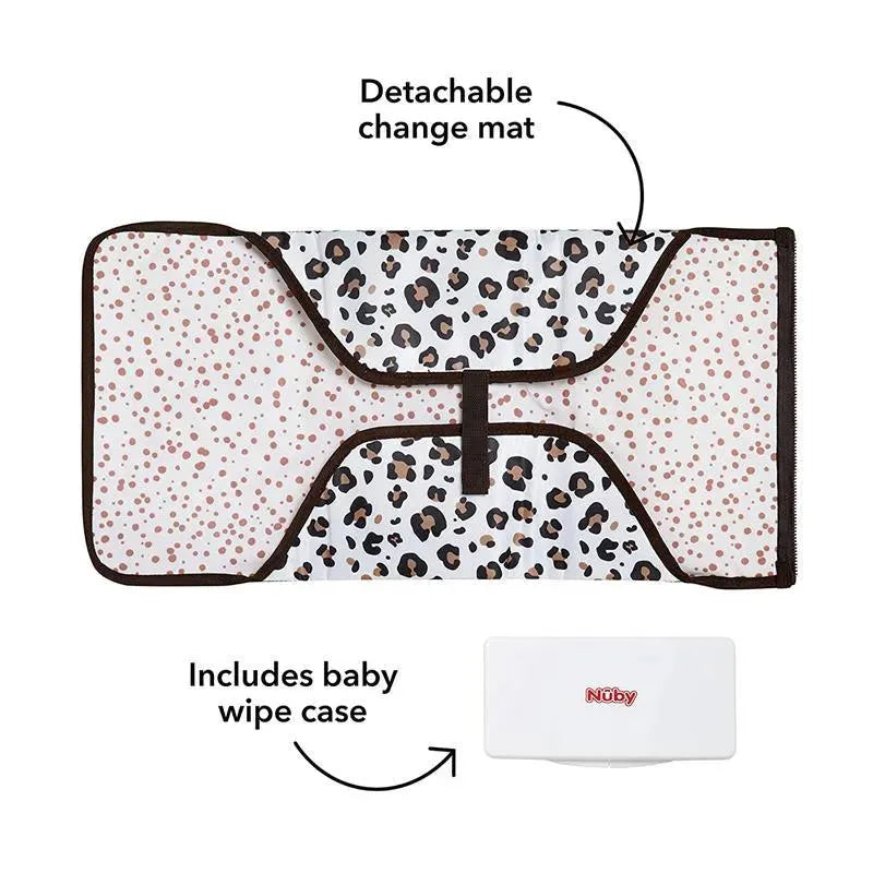 Nuby - Dr Talbots Clássico Trocador com Estampa de Leopardo, Com Estojo