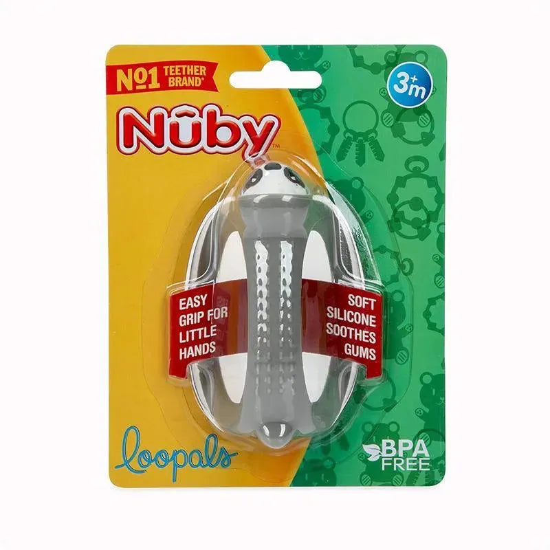 Nuby - Loopy Legs Silicone Mordedor, Preguiça