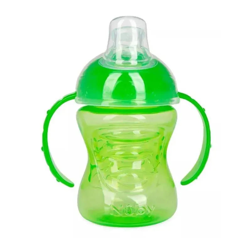 Nuby - No Spill Super Spout Trainer Cup 8 Oz, Verde Brilhante