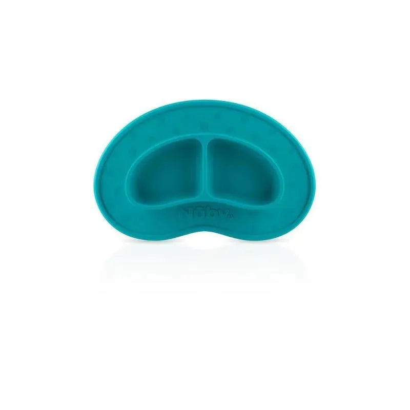 Nuby - Tapete de alimentação de silicone seccionado, Aqua