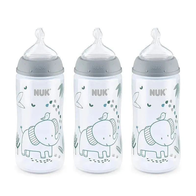 Nuk - 10Oz 3Pk Boy Garrafa de fluxo suave Woodland