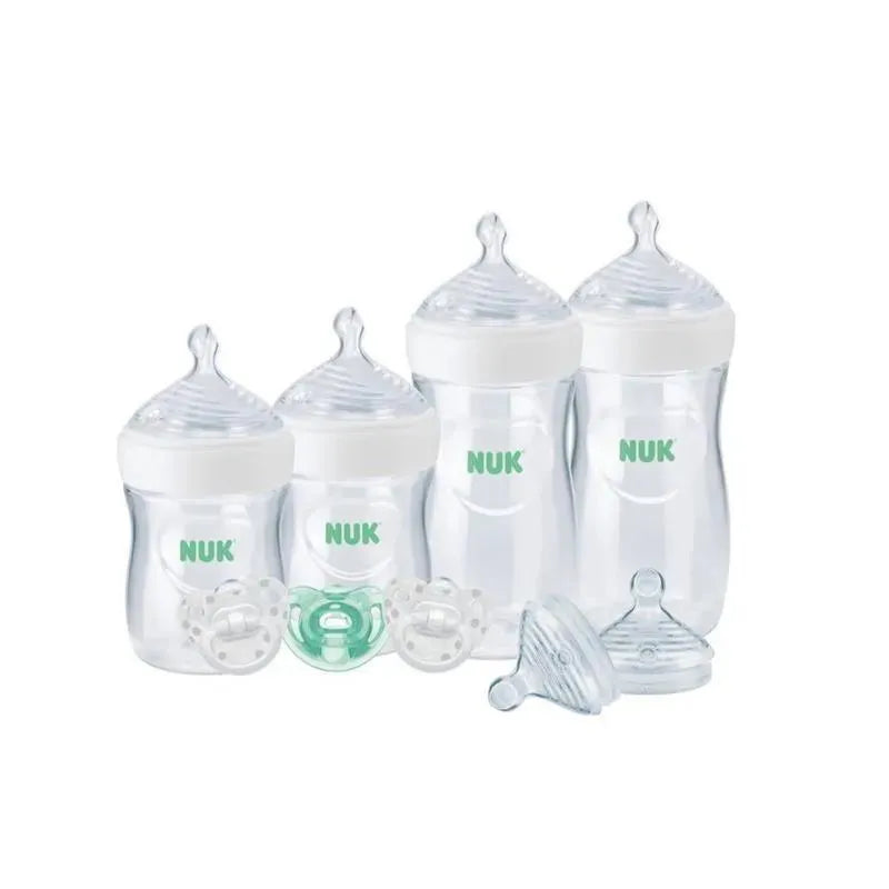 Conjunto de presente de garrafa Nuk Simply Natural com Safe Temp-9Pc