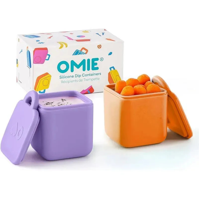 OmieBox - Recipientes de imersão à prova de vazamentos 2Pk para viagem, roxo/laranja