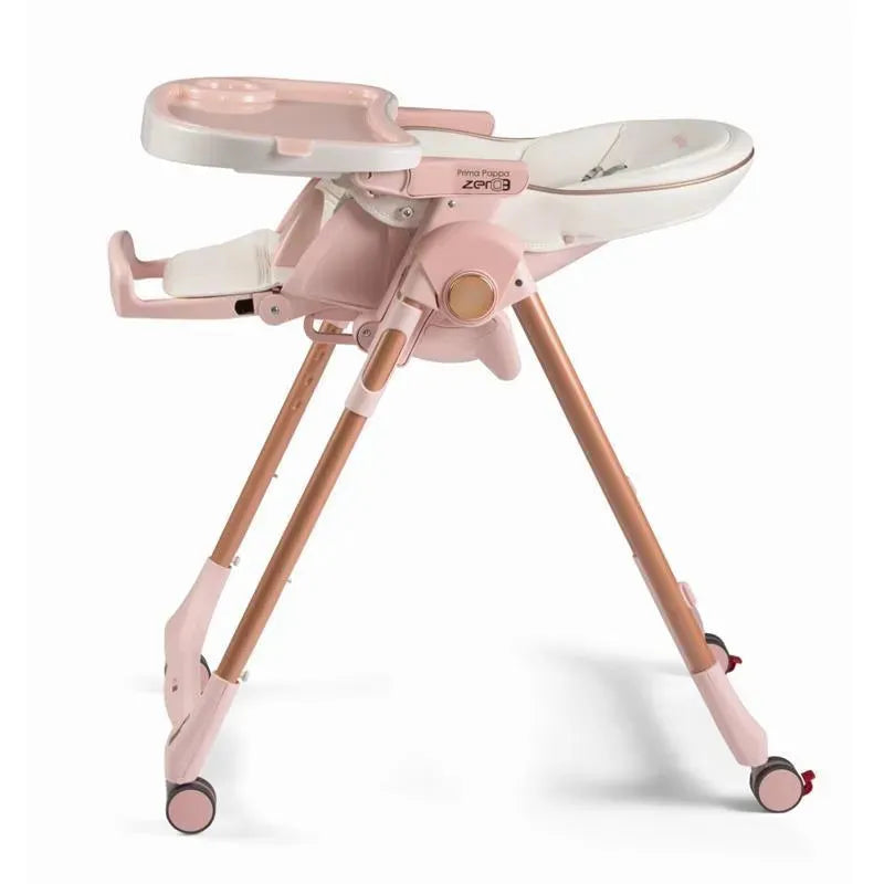 Peg-Perego - Cadeira alta Prima Pappa Zero 3, Mon Amour (Rose Gold)