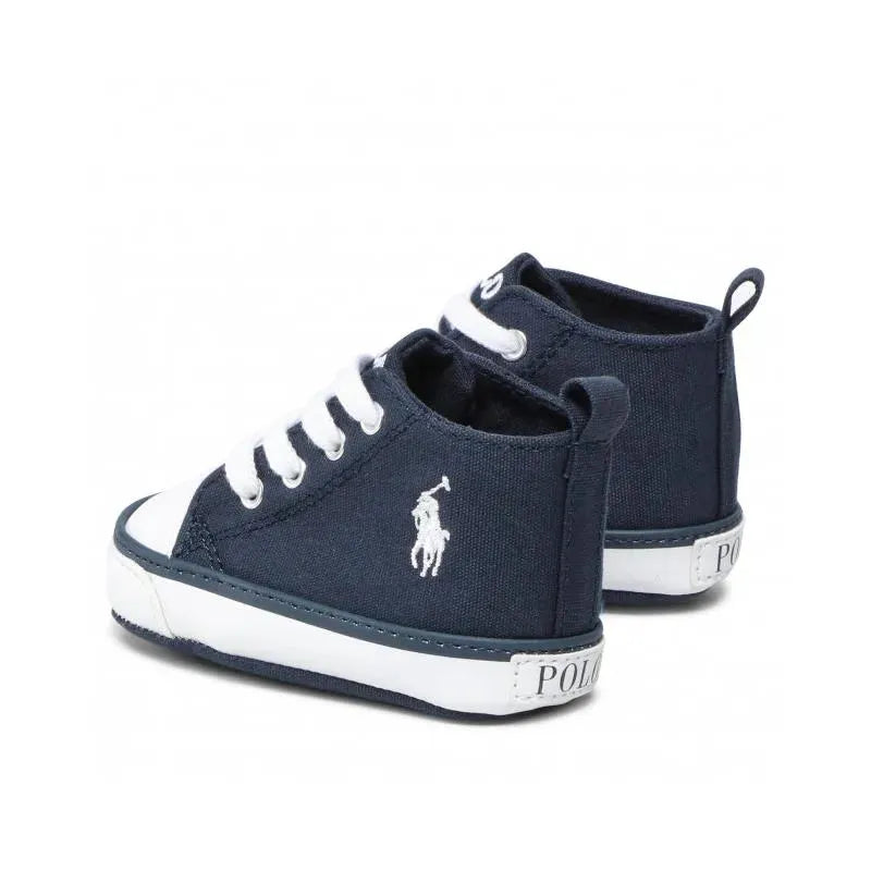 Tênis de cano alto Ralph Lauren Baby - Boy Hamptyn, azul marinho