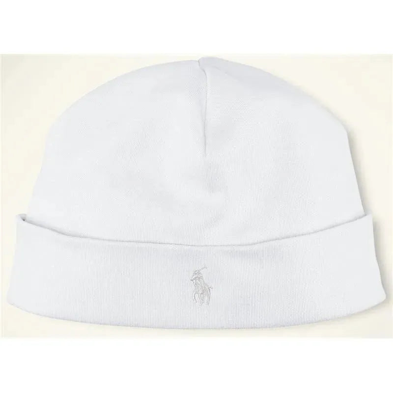 Chapéu Interlock de Algodão Ralph Lauren, Branco