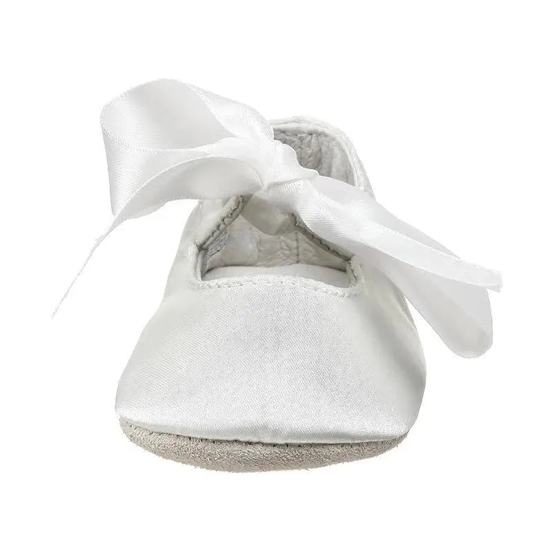 Sapatilha de balé Ralph Lauren Layette Briley, cetim branco