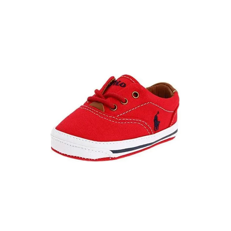 Ralph Lauren Layette Kids Vaughn Canvas, Vermelho/Marinho