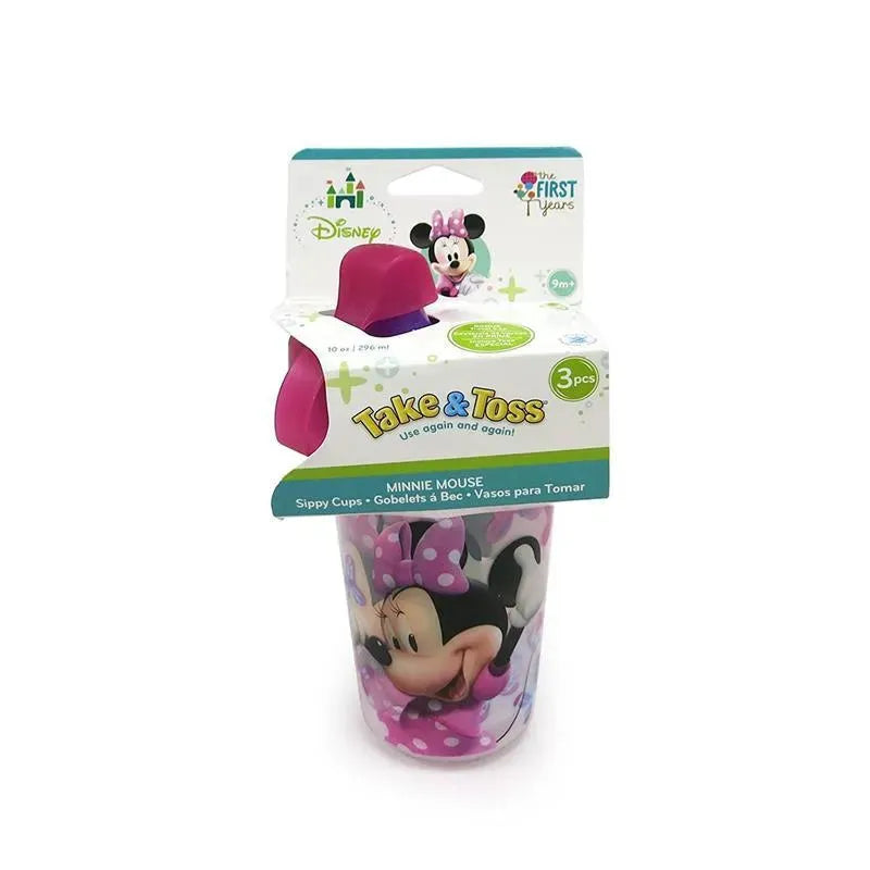 The First Years Disney Minnie Mouse Take &amp; Toss Sippy, 10 oz, 3-Pack