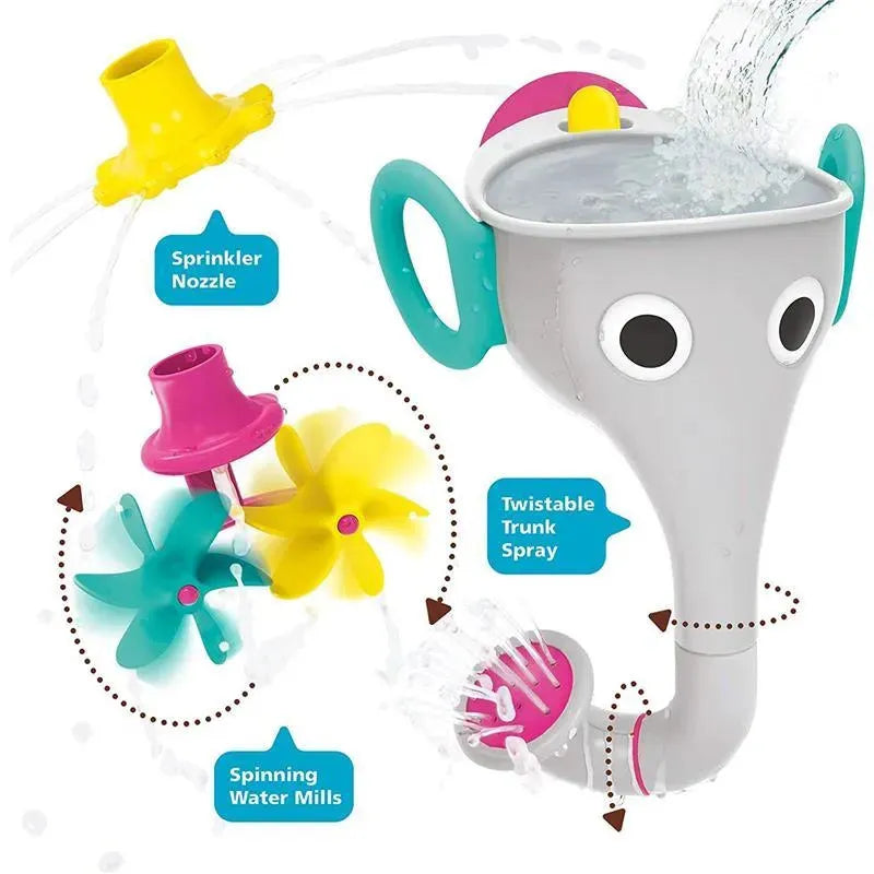 Yookidoo - brinquedo de banho FunElefun Fill 'N' Sprinkle, cinza