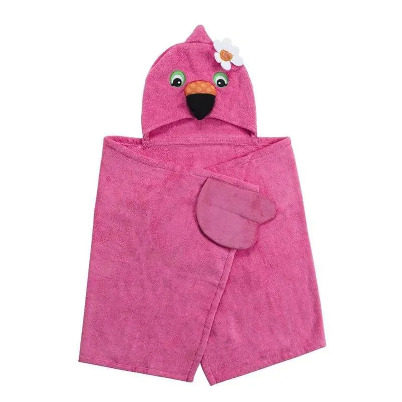 Zoocchini - toalha infantil com capuz, flamingo